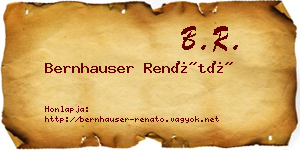 Bernhauser Renátó névjegykártya